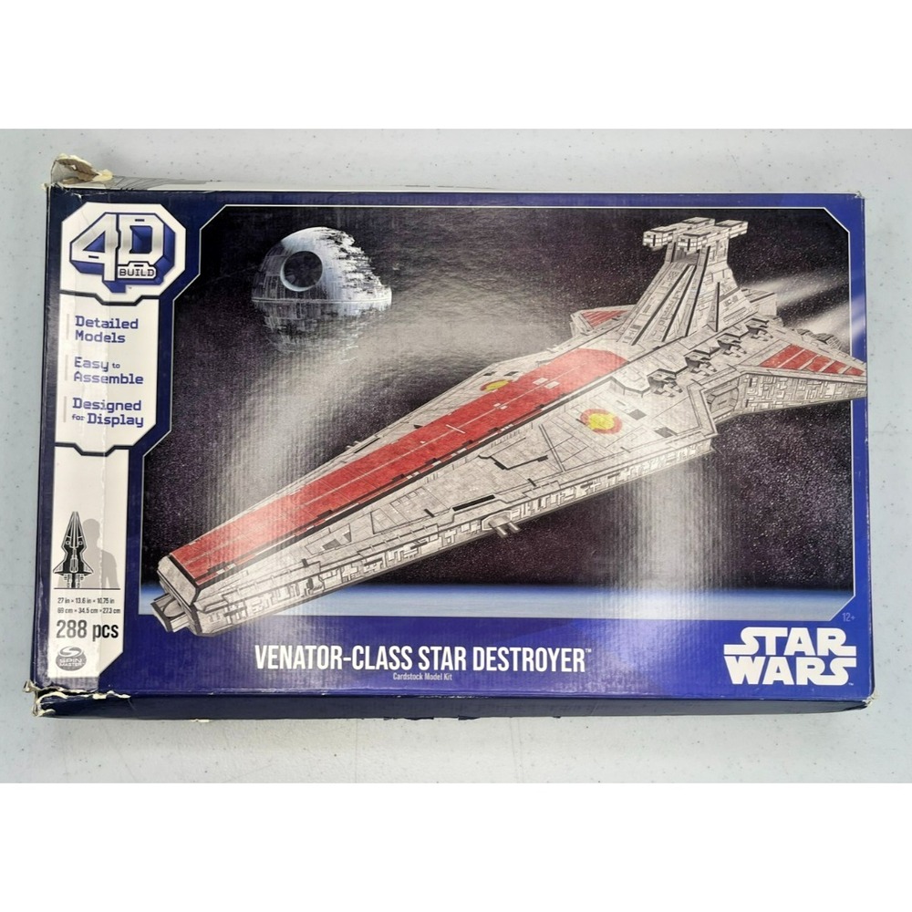 Star Wars 4D Build Venator-Class Star Destroyer Cardstock Model Kit Spin Master